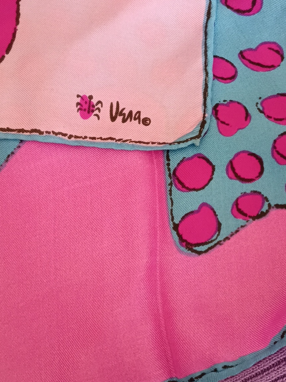 Two VERA Silk Scarves, 27 Inches Square & 24 Inches Square, Vintage, EUC! - Picture 5 of 5